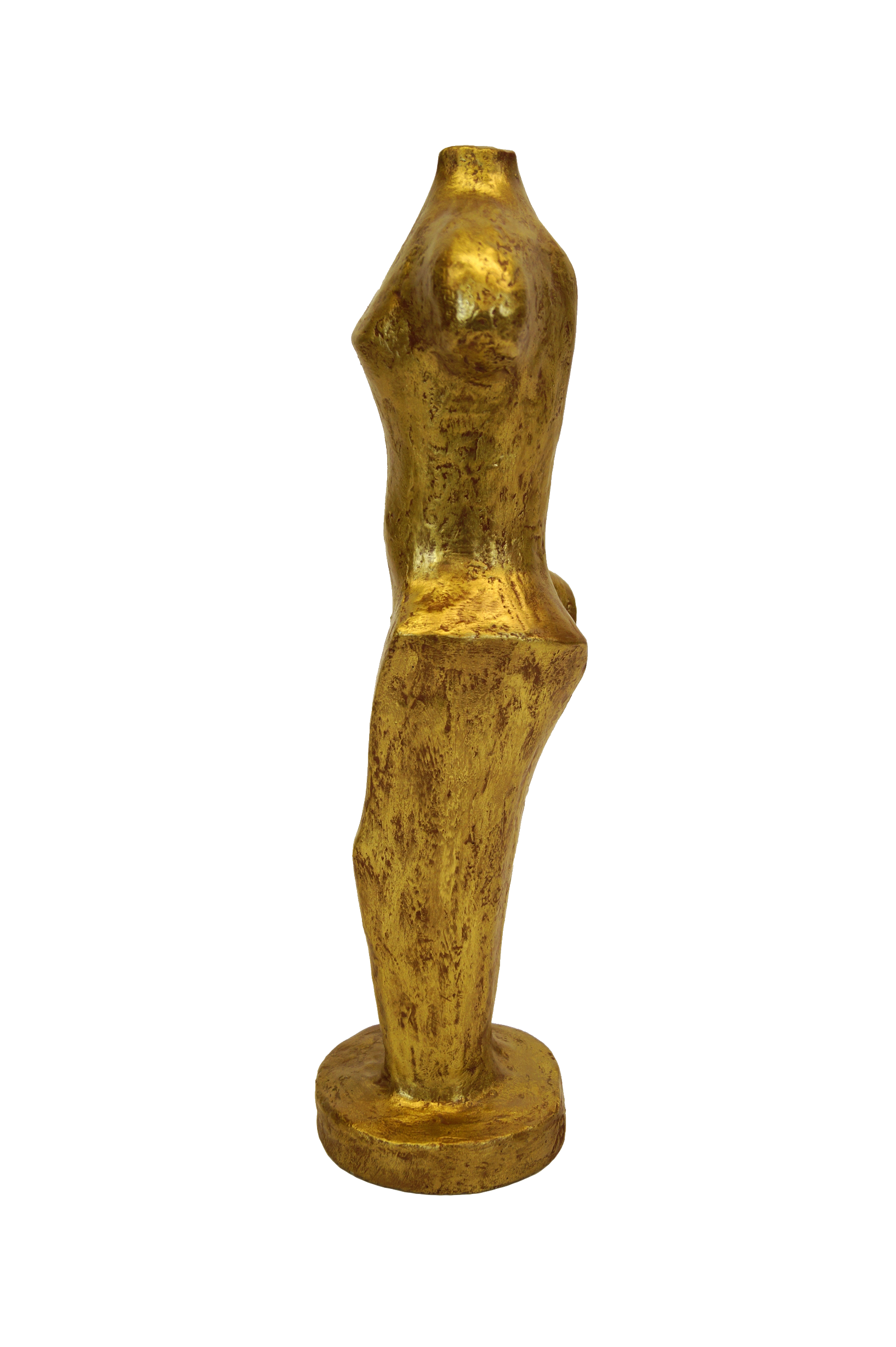 Skulptur Betonguss Torso Frau Kantig Ansicht 03