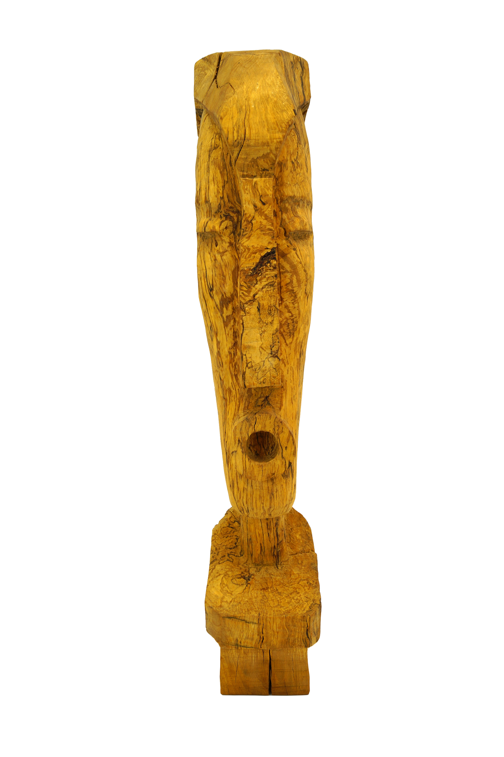 Skulptur Holz Rufer Ansicht 02