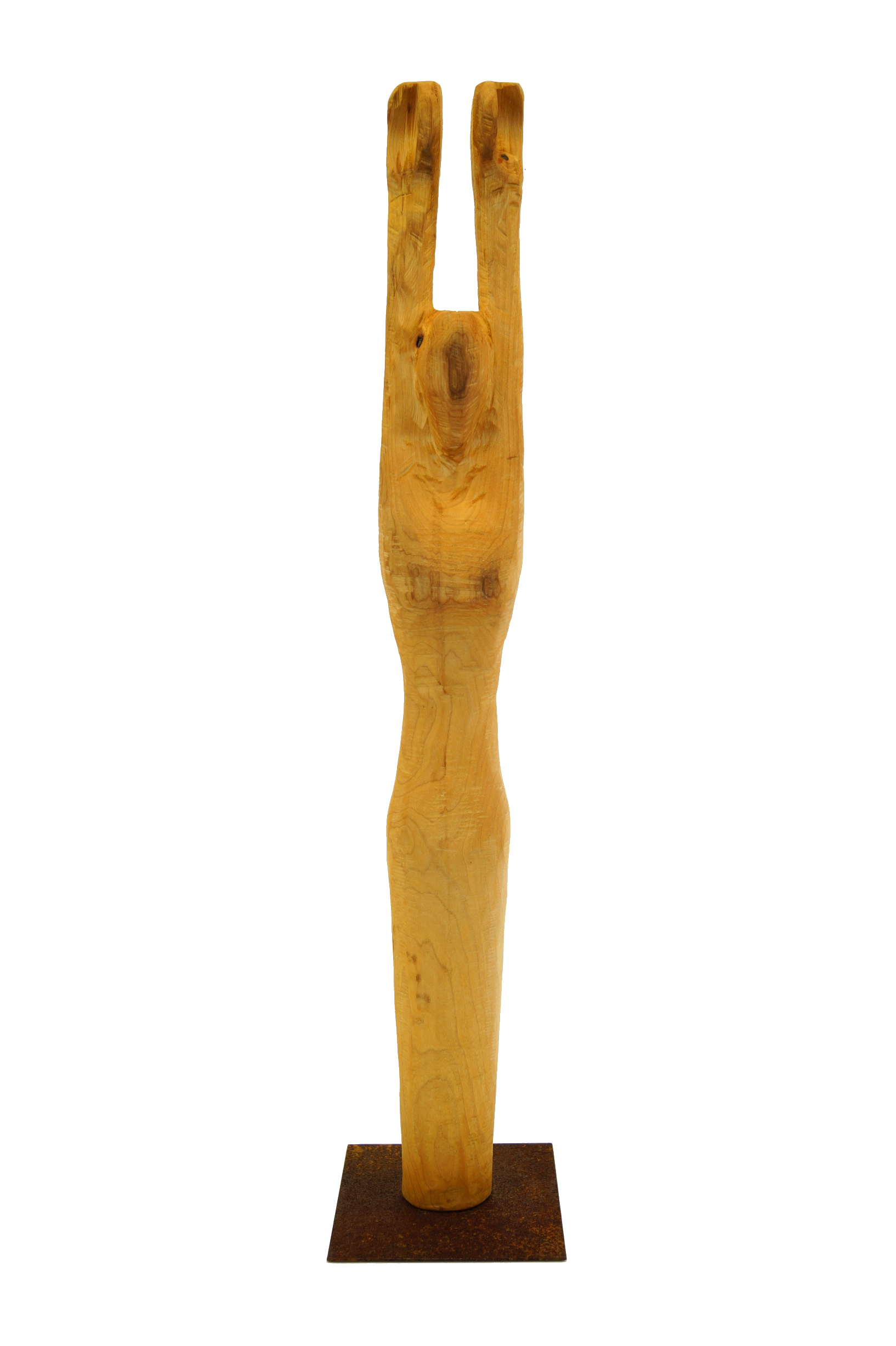 Skulptur Holz Reckturnerin Ansicht 01