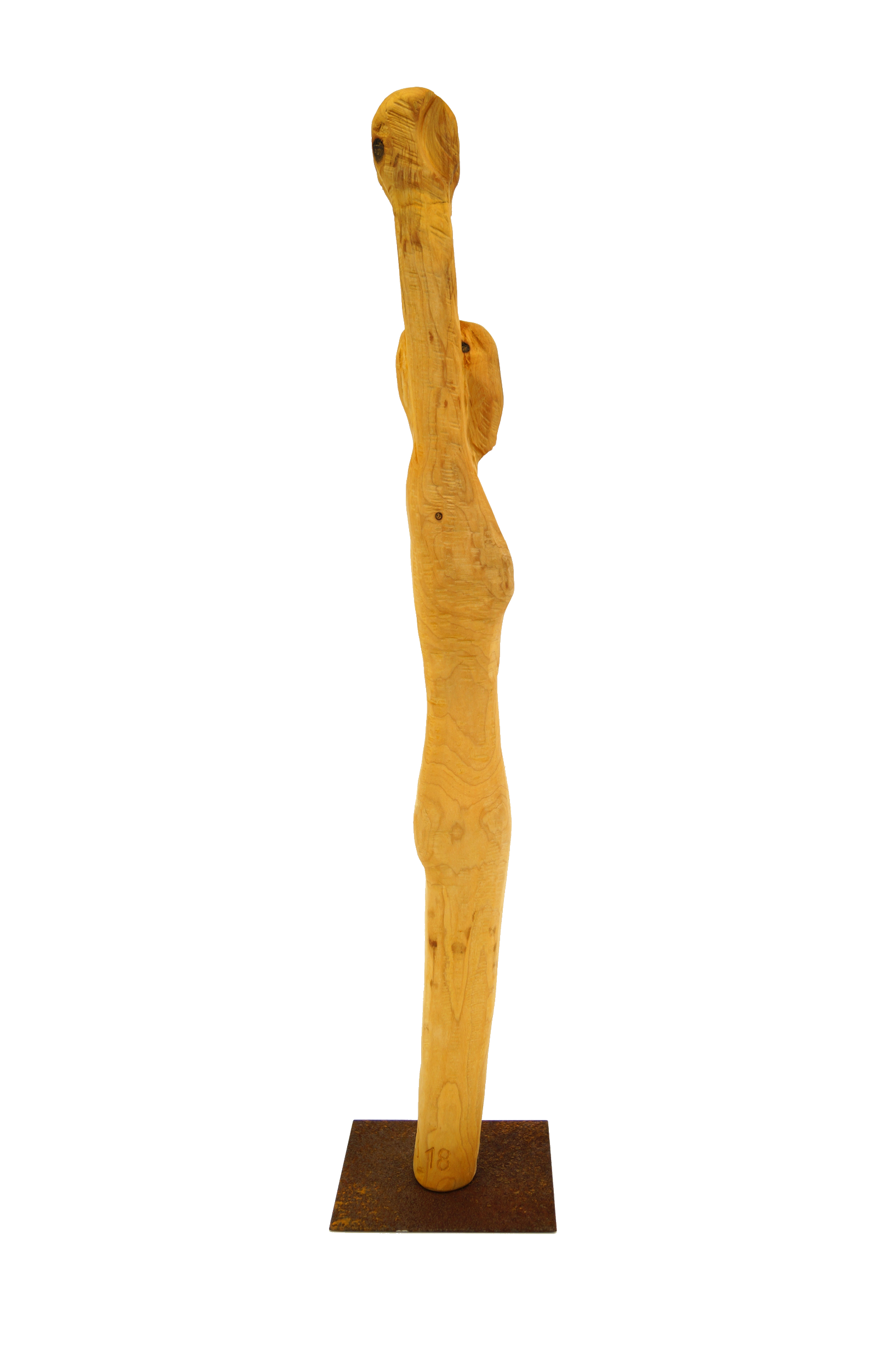 Skulptur Holz Reckturnerin Ansicht 07