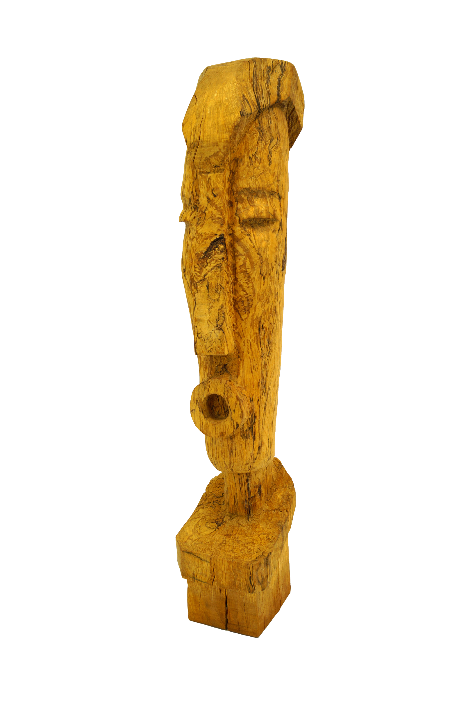 Skulptur Holz Rufer