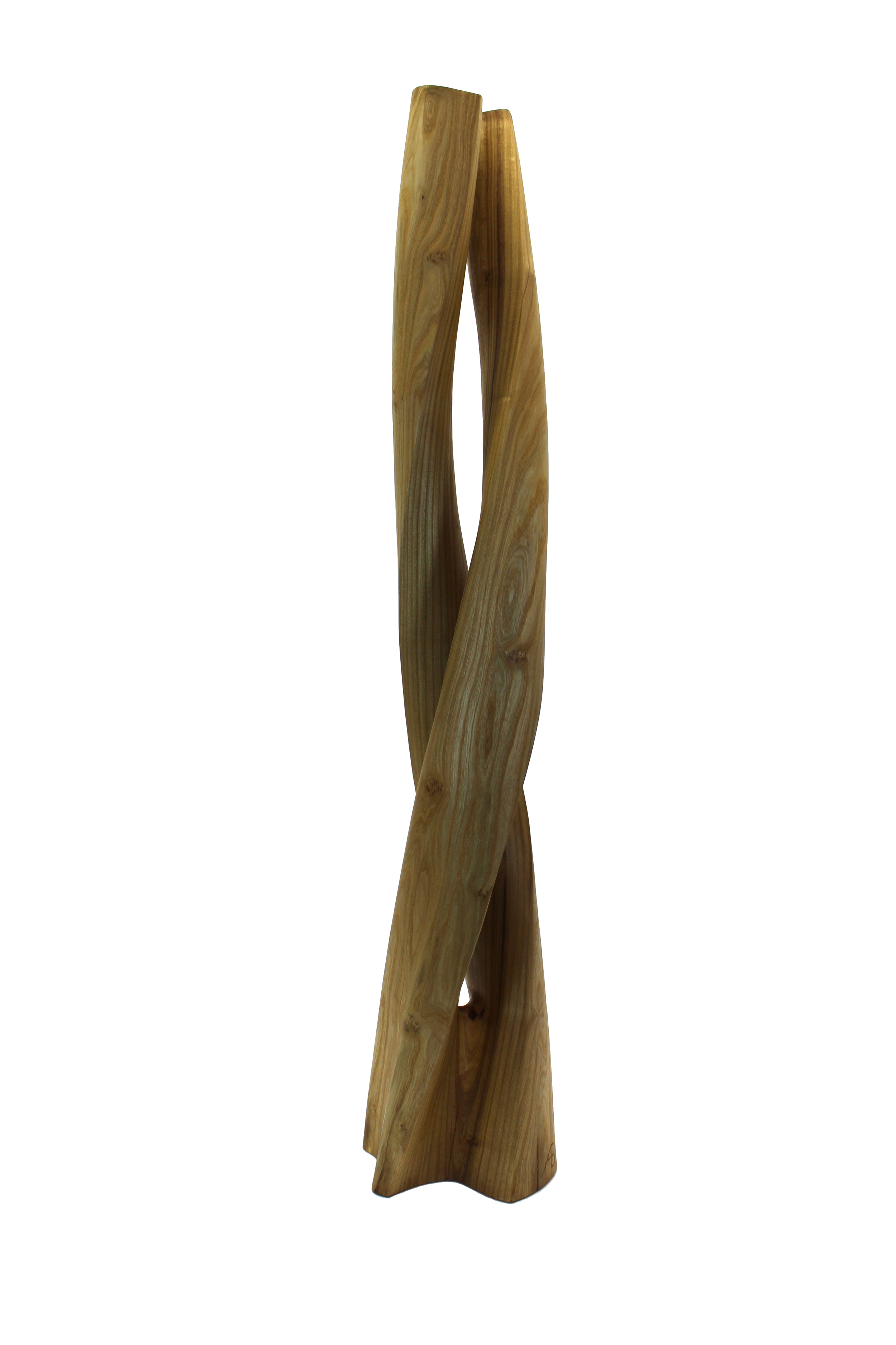 Skulptur Holz Windung Ansicht 01