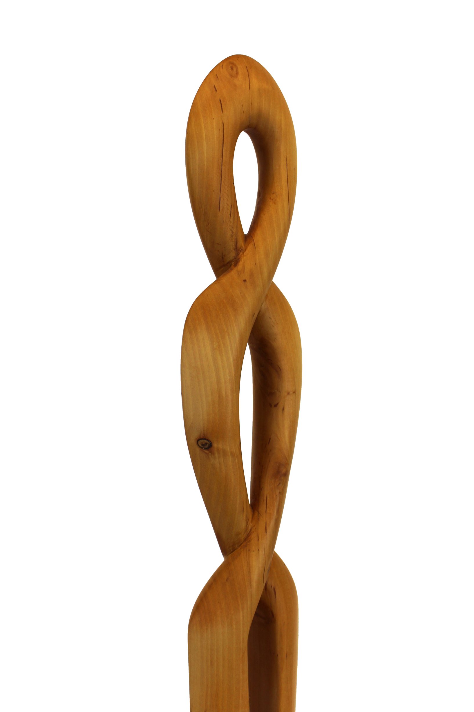 Skulptur Holz Verschlungene Frau 02