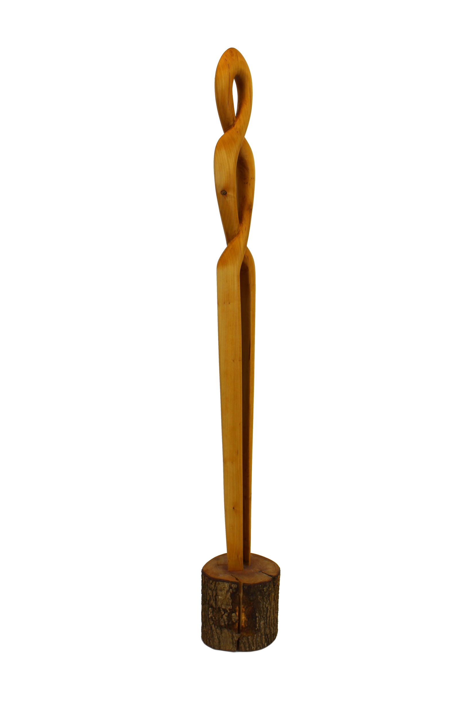 Skulptur Holz Verschlungene Frau 04