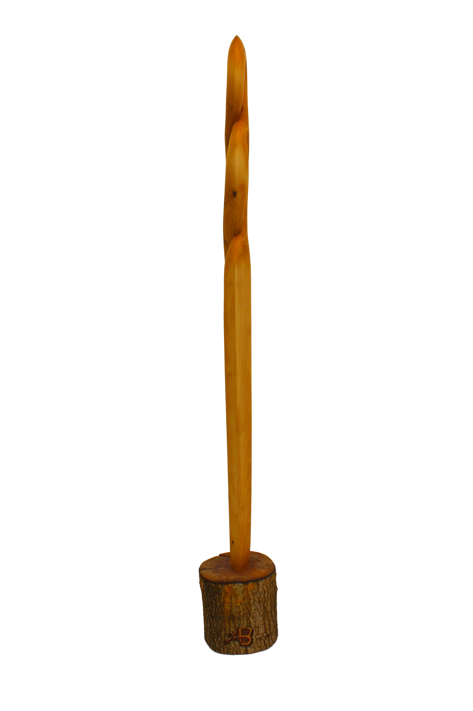 Skulptur Holz Verschlungene Frau 07