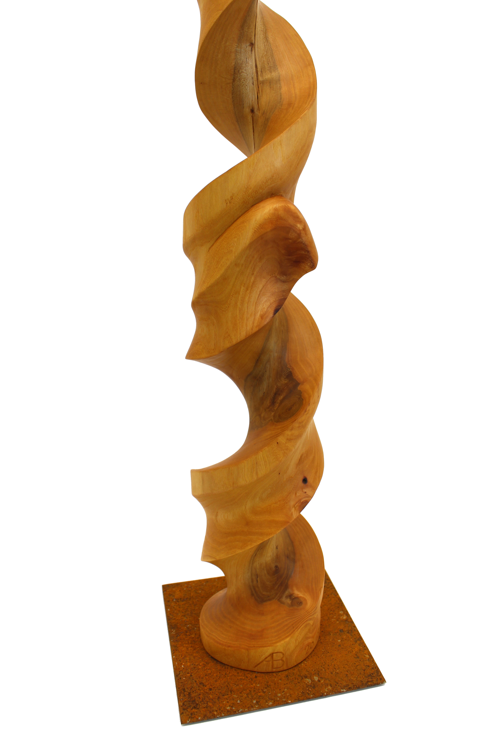 Skulptur Holz Spirale 09