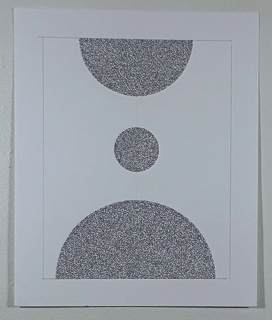 Part of the Circle Series
Pen and ink and pencil on Bristol paper
14" x 17"