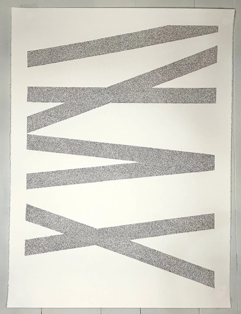 Black Stripes
22" x 30"
ink on Stonehenge paper