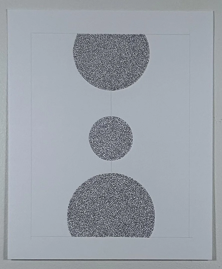 Part of the Circle Series
Pen and ink and pencil on Bristol paper
14" x 17"