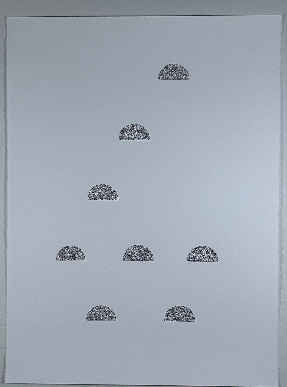 Tiny Semi-circles
22" x 30"
ink on Stonehenge paper
