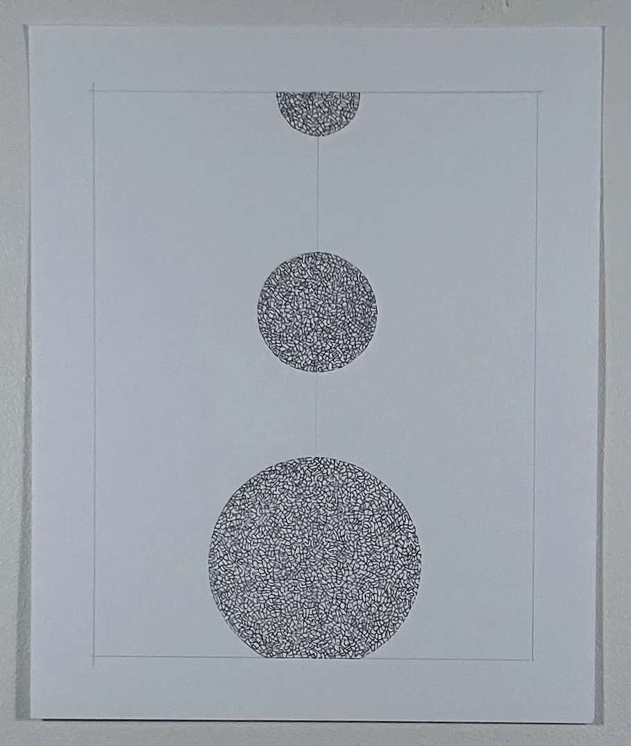 Part of the Circle Series
Pen and ink and pencil on Bristol paper
14" x 17"