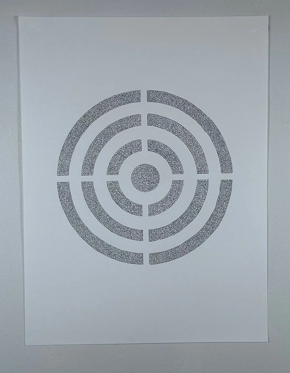 The Bullseye
Ink on Stonehenge paper
18" x 24"