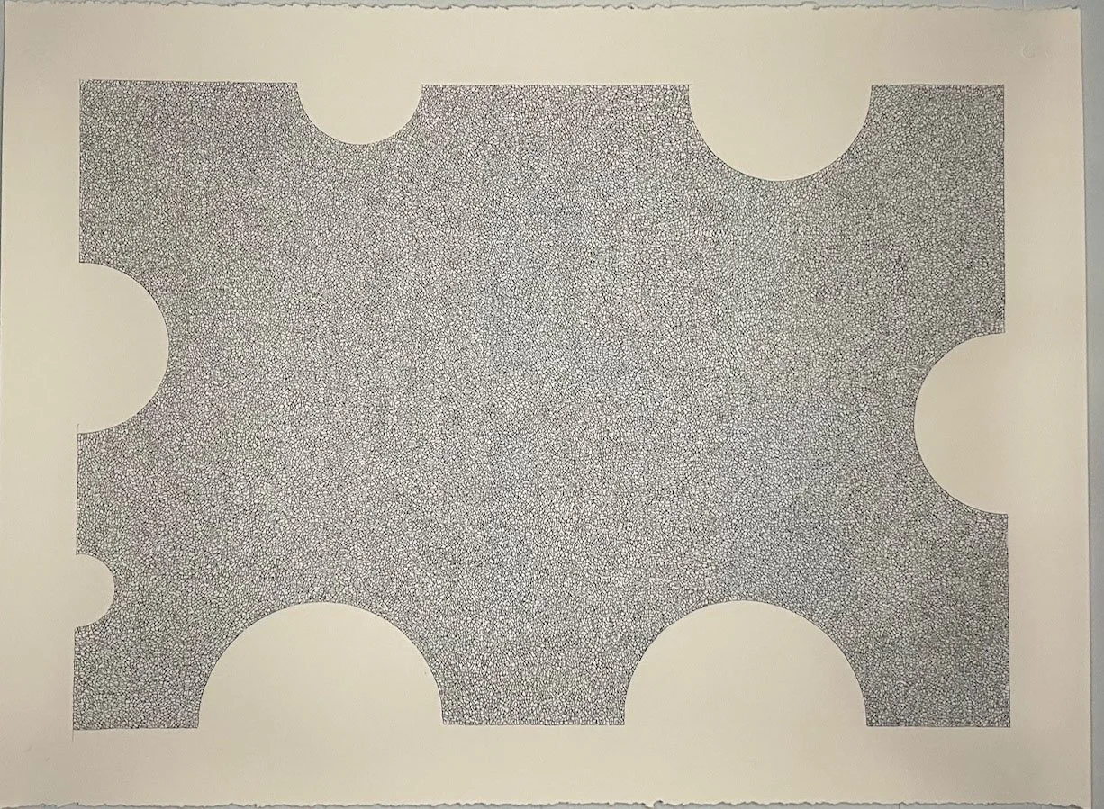 Blue One
30" x 22"
ink on cream Stonehenge paper