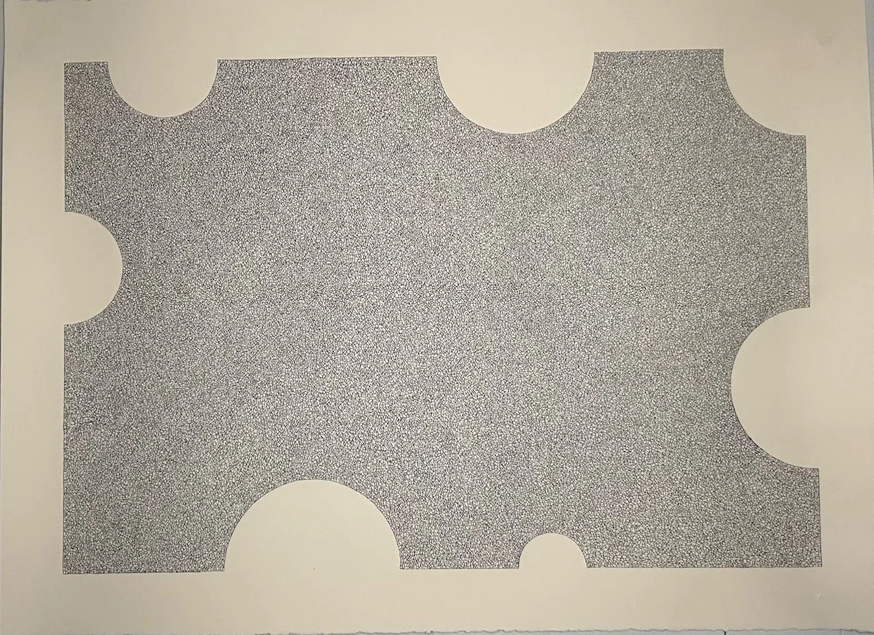 Blue Two
30" x 22"
ink on cream Stonehenge paper