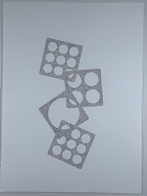 Circle Stencils
ink on Stonehenge paper
22" x 30"