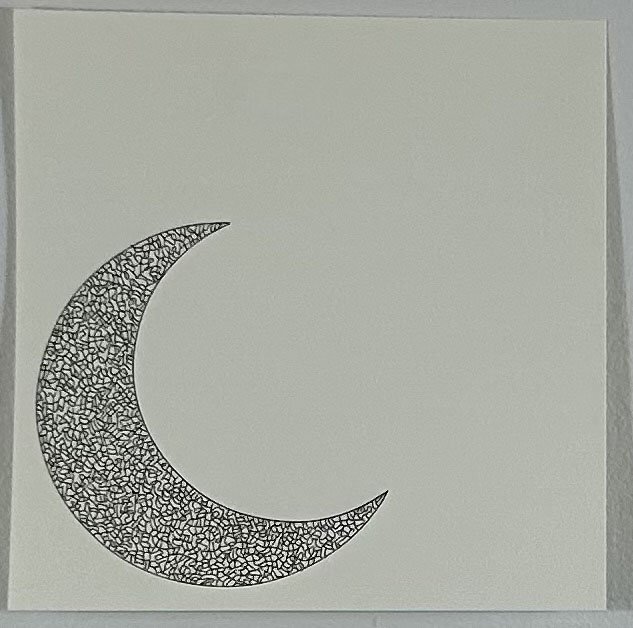 Crescent
ink on Stonehenge paper
