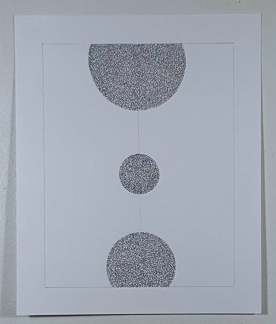 Part of the Circle Series
Pen and ink and pencil on Bristol paper
14" x 17"
