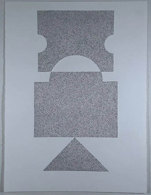 Overlapping Shapes
ink on Stonehenge paper
22" x 30"
