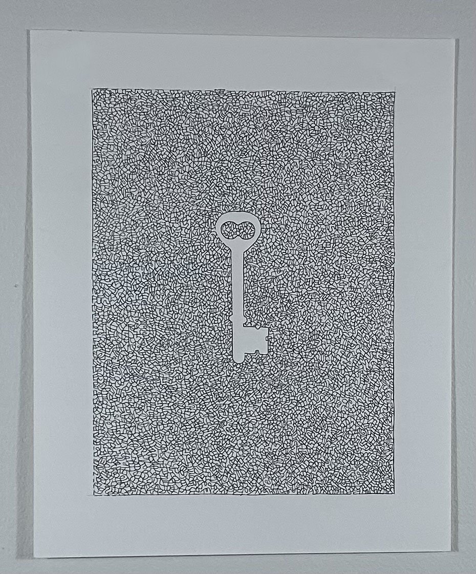 The Key
Ink on Stonehenge paper
18" x 24"