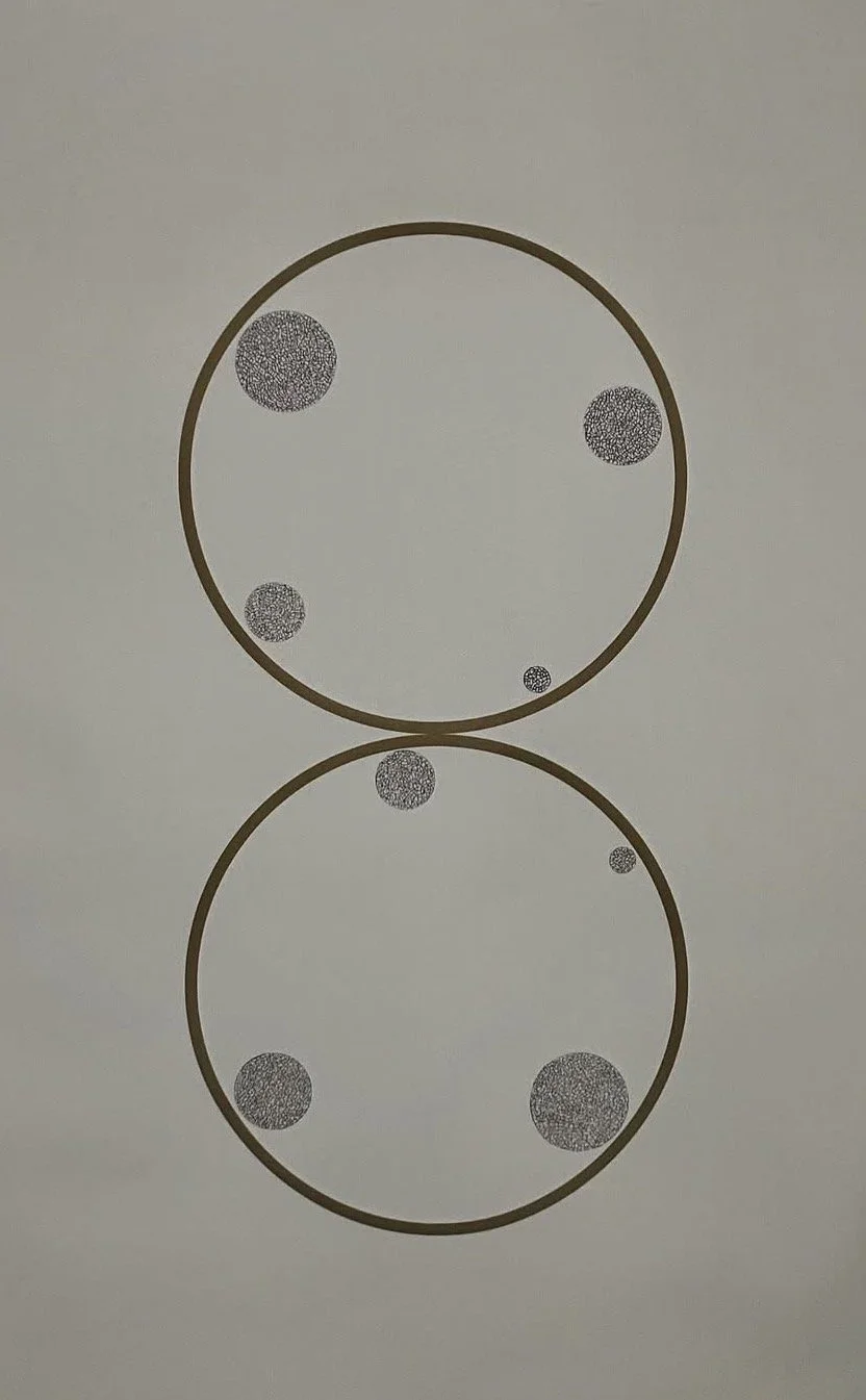 Drawing on Felix Gonzalez-Torres lithograph (Untitled Double Portrait)
Dimensions NA