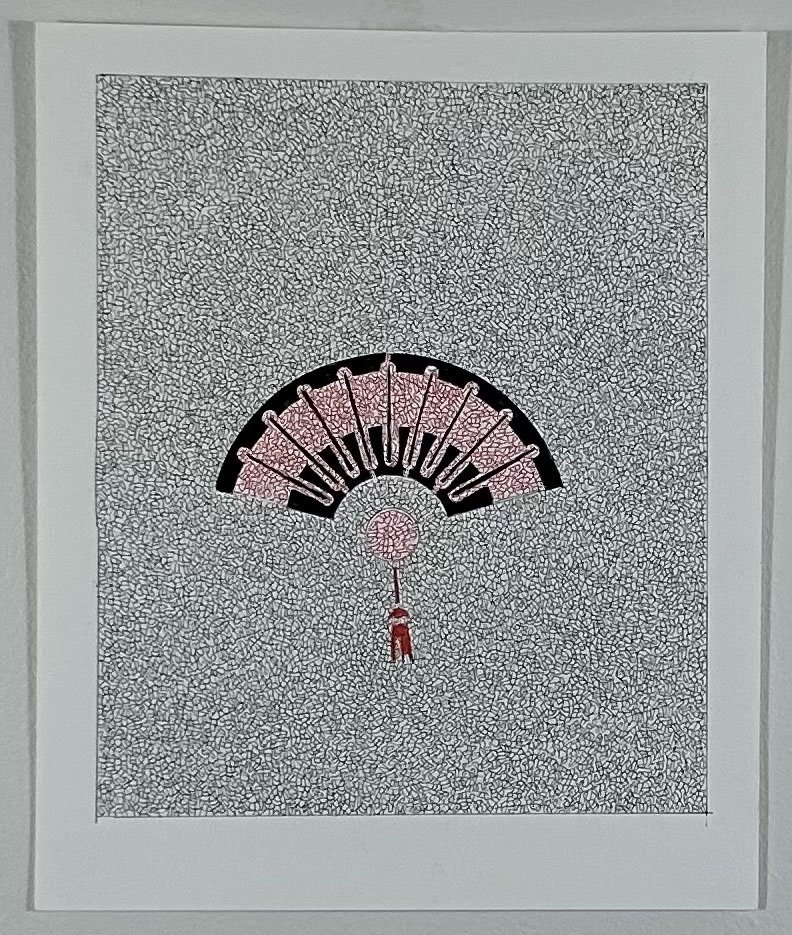 The Fan
11" x 13.5"
ink on Stonehenge paper