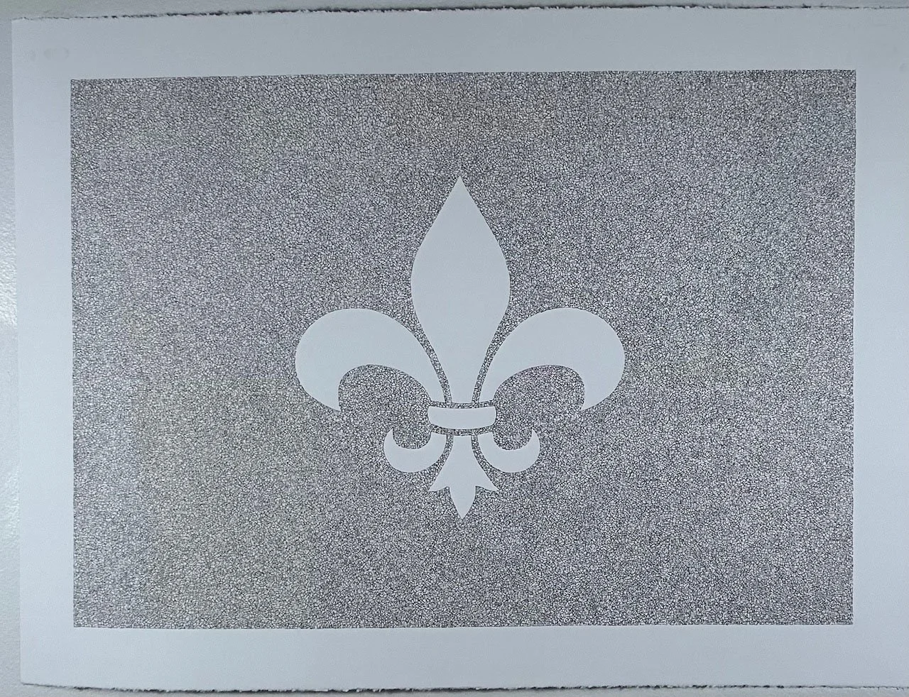 Fleur de Lis
30" x 22"
ink on Stonehenge paper