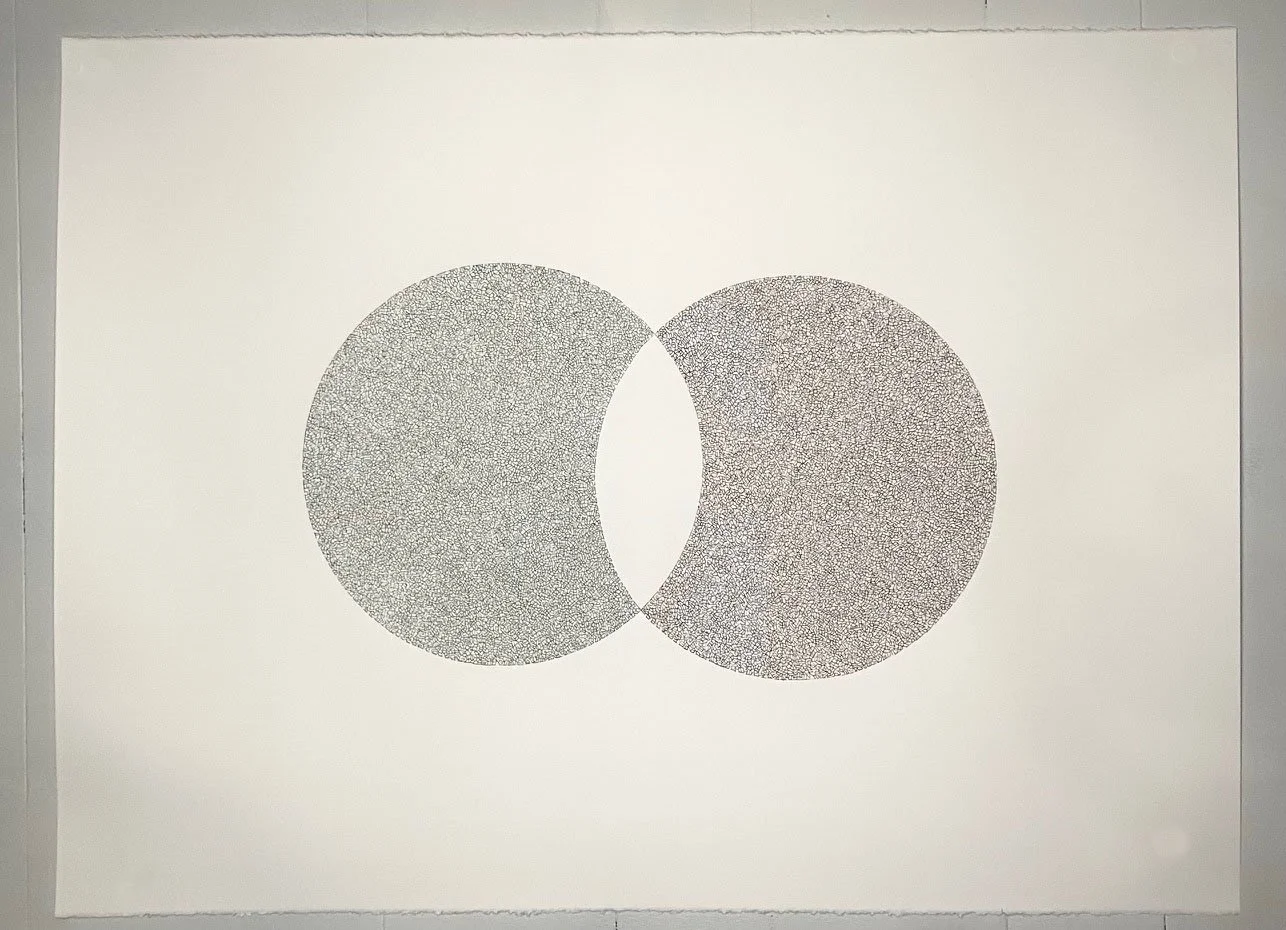 Overlapping Circles
ink on Stonehenge paper
30" x 22"