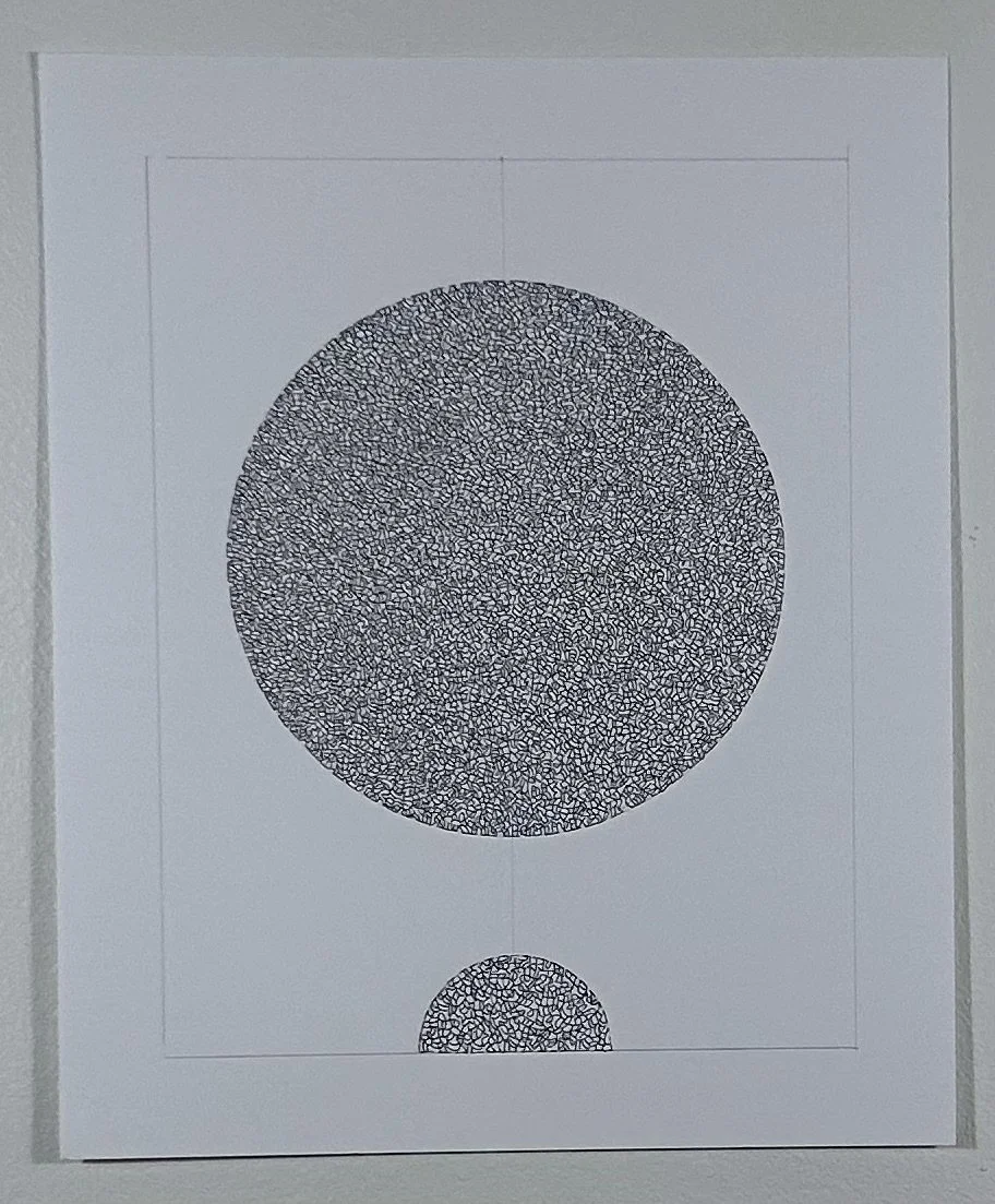 Part of the Circle Series
Pen and ink and pencil on Bristol paper
14" x 17"