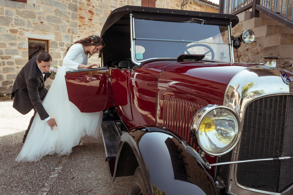 photographe mariage vieille voiture Lot Cahors wedding photographer