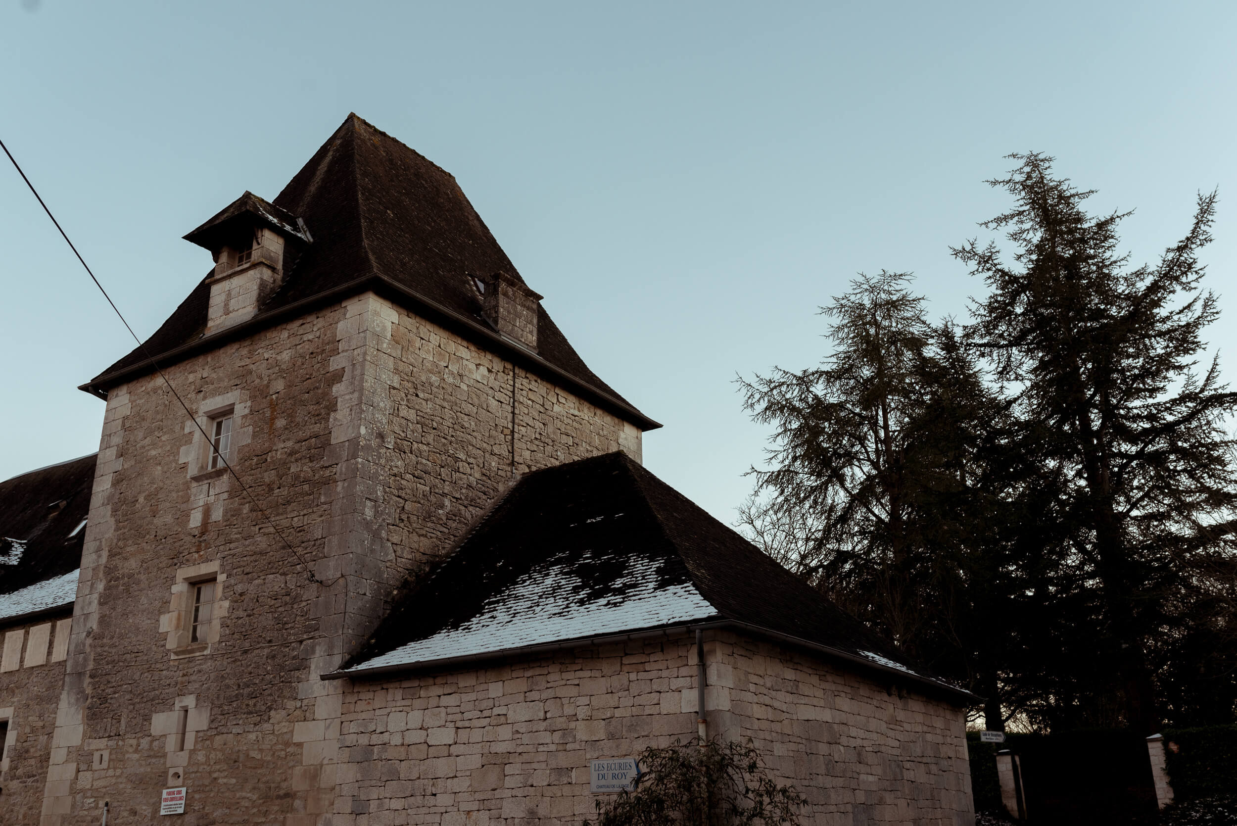 Domaine de la Fage photographe de mariage Correze Brive winter