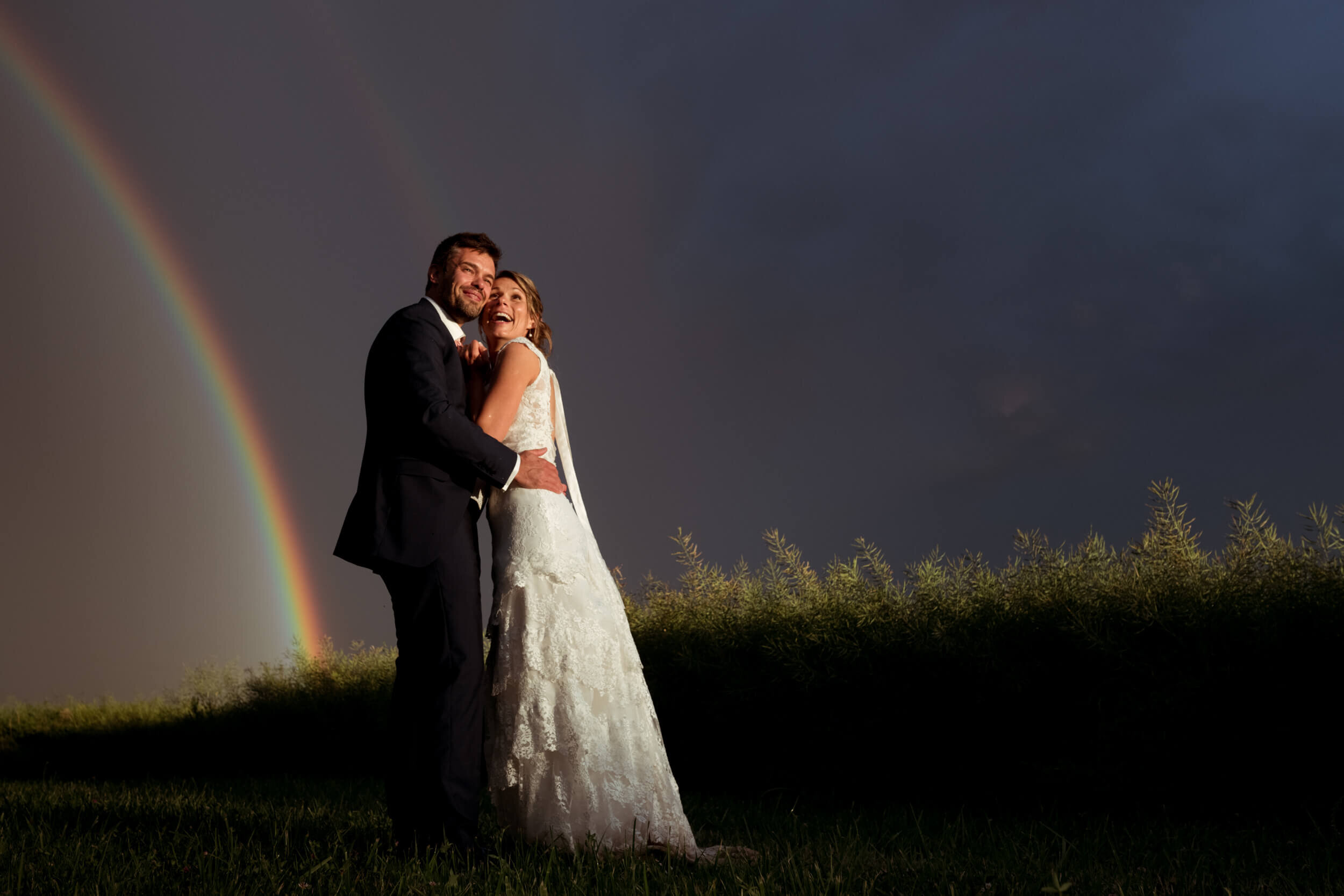 Puyrigaud photographe mariage wedding photographer couple arc en ciel