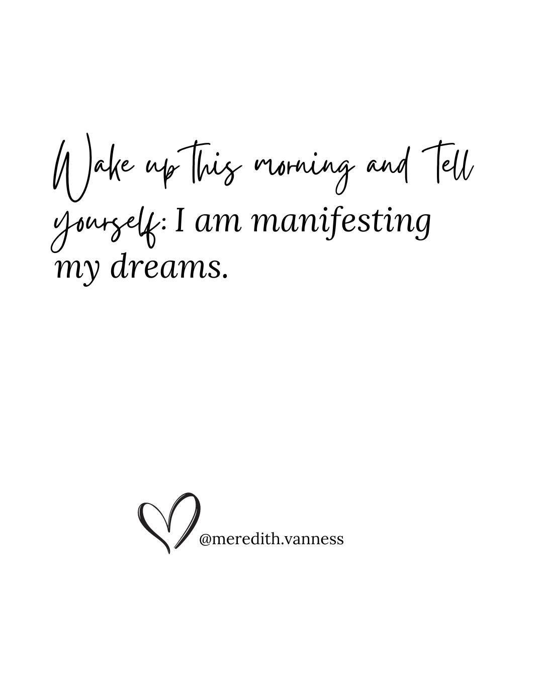 Wake up today and remind yourself: you are manifesting your dreams! ✨⁠
⁠
Manifesting is about attracting what you desire by focusing your thoughts and intentions. Science even backs this up!⁠
⁠
Here's the key: Positive thoughts grab your brain's atte