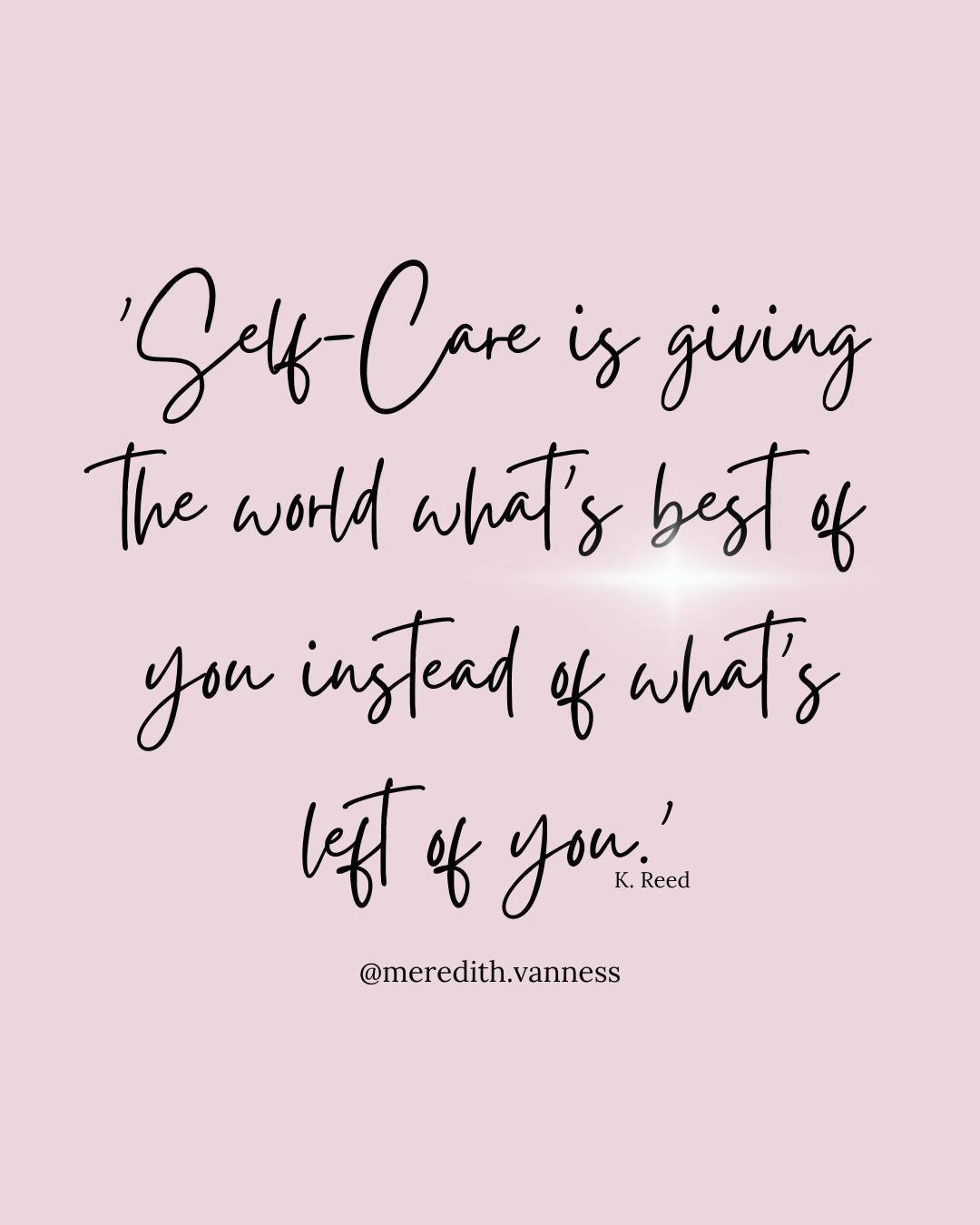 ⁠
I love sharing this quote because it's so true!!! It is not selfish to look after yourself and to put yourself first. It is actually critical for your overall happiness and for your well-being.⁠
⁠
I get it, It&rsquo;s taken me a long time as a ther