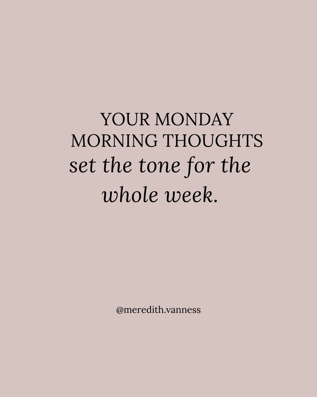 Your Monday morning thoughts can shape the energy you carry into the rest of the week.⁠ In therapy, we talk a lot about this. Cognitive Behavioral Therapy (CBT) teaches us that our thoughts affect how we feel&mdash;and how we act.⁠
⁠
So when your inn