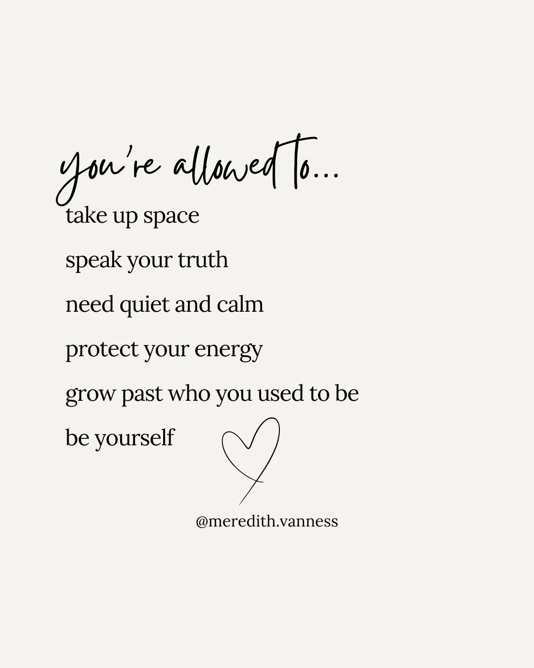 Sunday reminders with ❤️ love from @meredith.vanness⁠
⁠
Thanks for being here with me today and every day. ⁠
⁠
xx⁠
Meredith⁠
⁠
(writer, therapist, friend, mom, human doing her best right along with you).