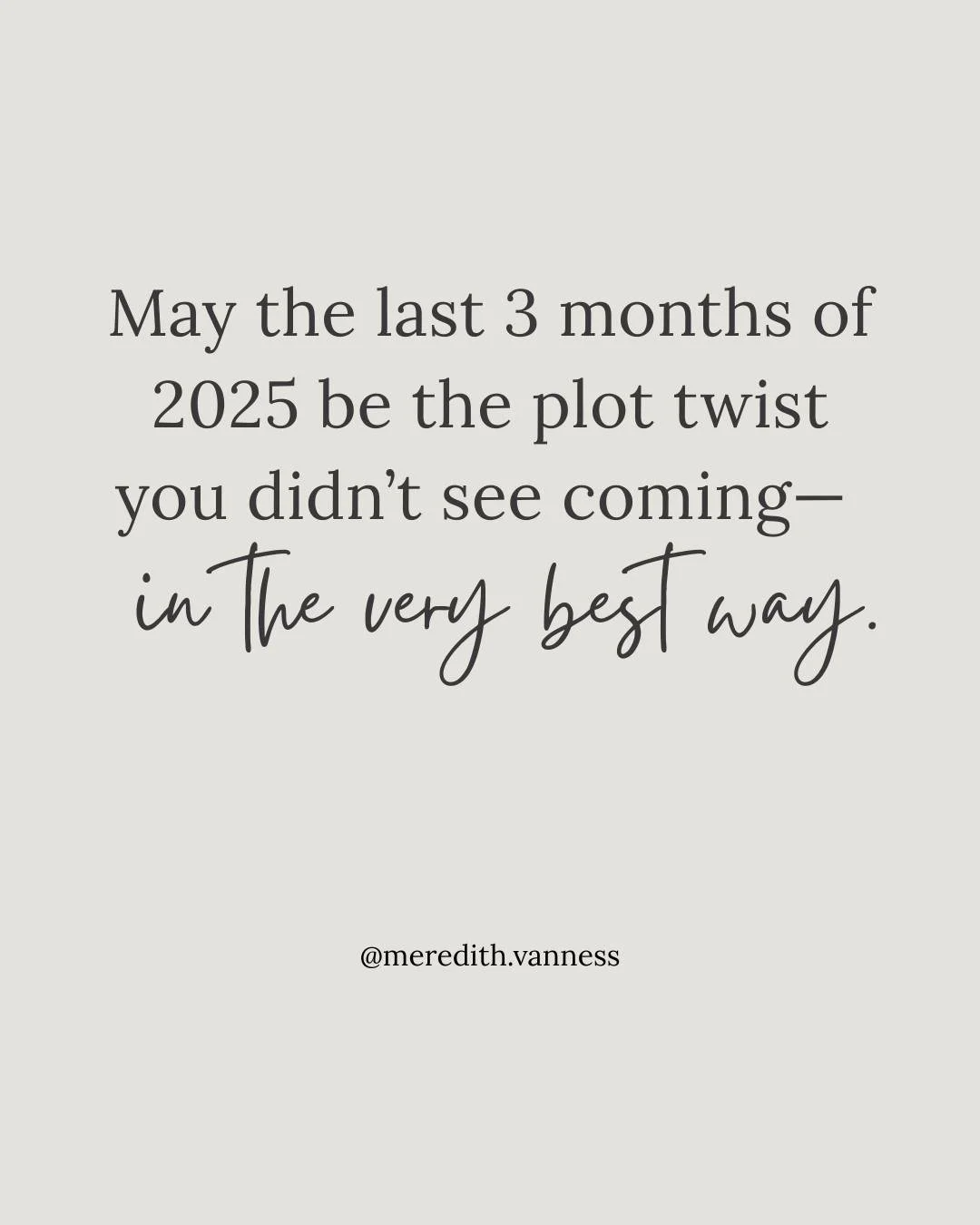 Life is uncertain. Sometimes in really hard ways. But also in ways that can surprise us in the best ways.⁠
⁠
It&rsquo;s easy to forget that good things can still happen. That life can shift when we&rsquo;re not expecting it. It&rsquo;s not too late f