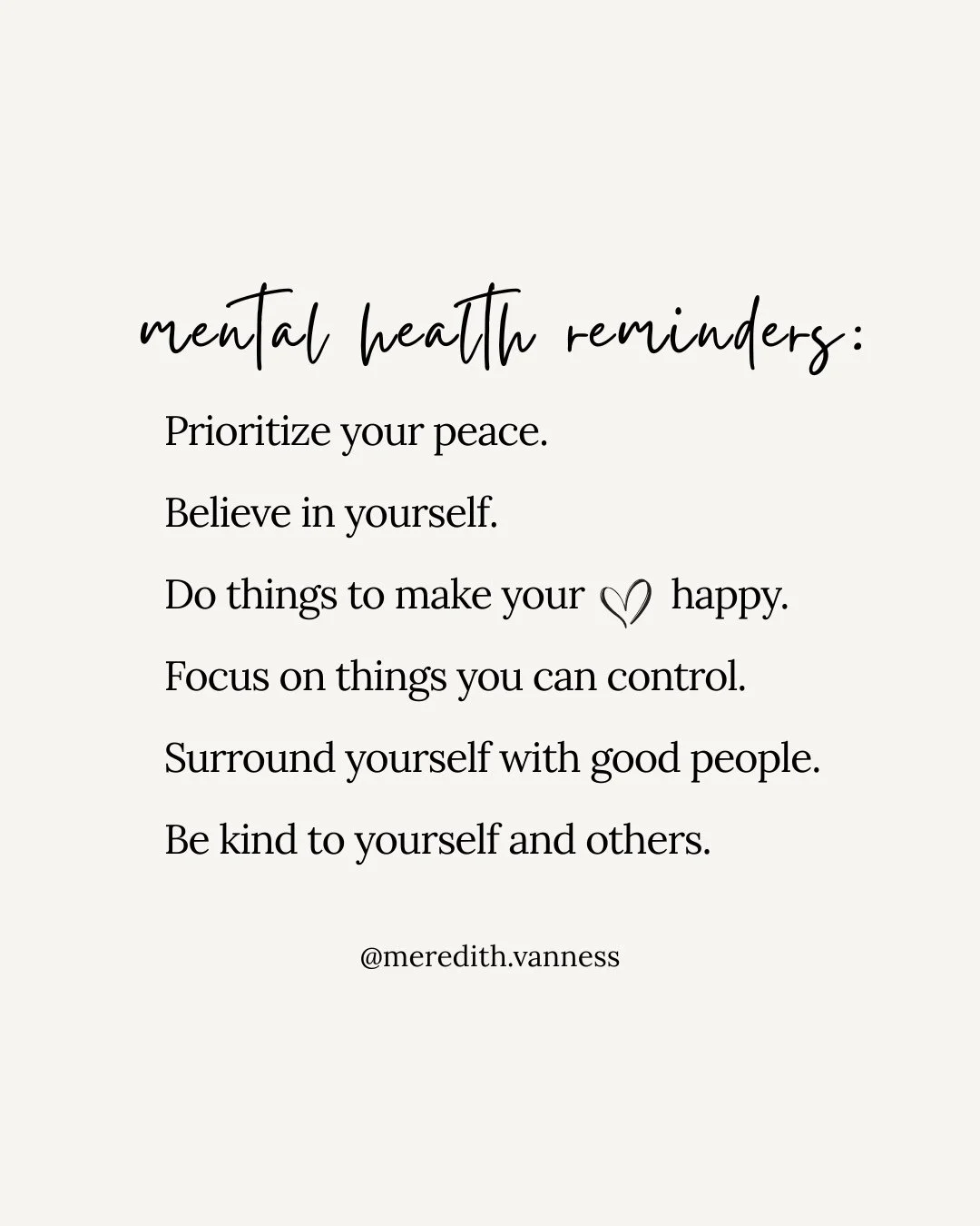 In honor of World Mental Health Day, I wanted to share a few reminders that I think we all need from time to time. Which one hits home for you today?⁠
⁠
I know how easy it is to get caught up in being busy and doing all the things. But your mind need