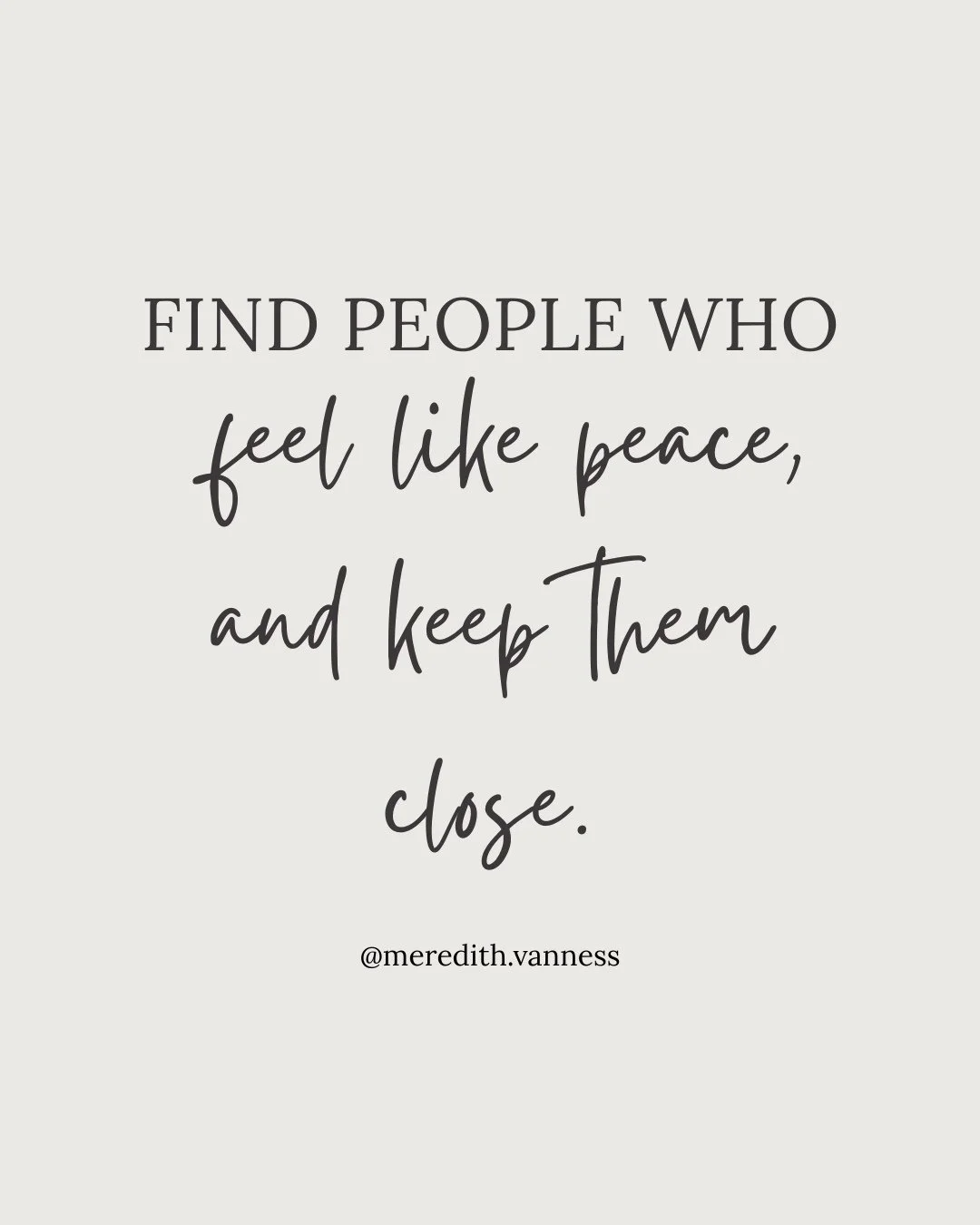 Something I&rsquo;ve learned, both in therapy and in my own life: peace isn&rsquo;t just about quiet. It&rsquo;s about who you&rsquo;re around.⁠
⁠
I used to think peace meant silence or alone time. But lately, I&rsquo;ve realized it&rsquo;s also the 