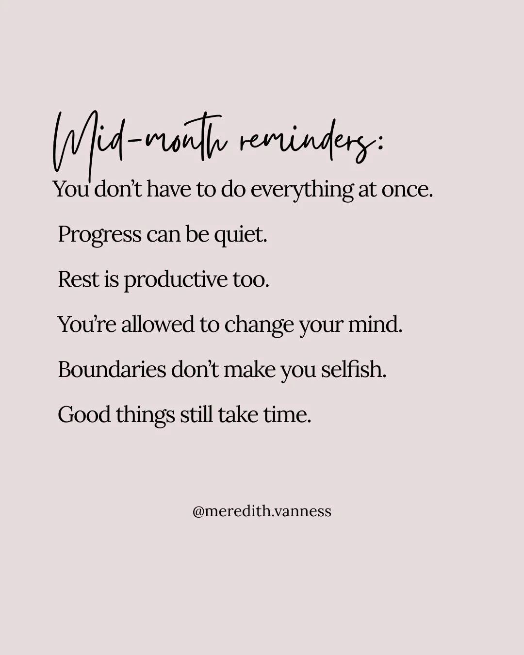Can you believe we&rsquo;re already halfway through the month? This is the point where I usually need to pause and check in with myself.⁠ IN an honest and real way because the months just fly by if I don't. ⁠
⁠
Am I rushing? Pushing too hard? Expecti