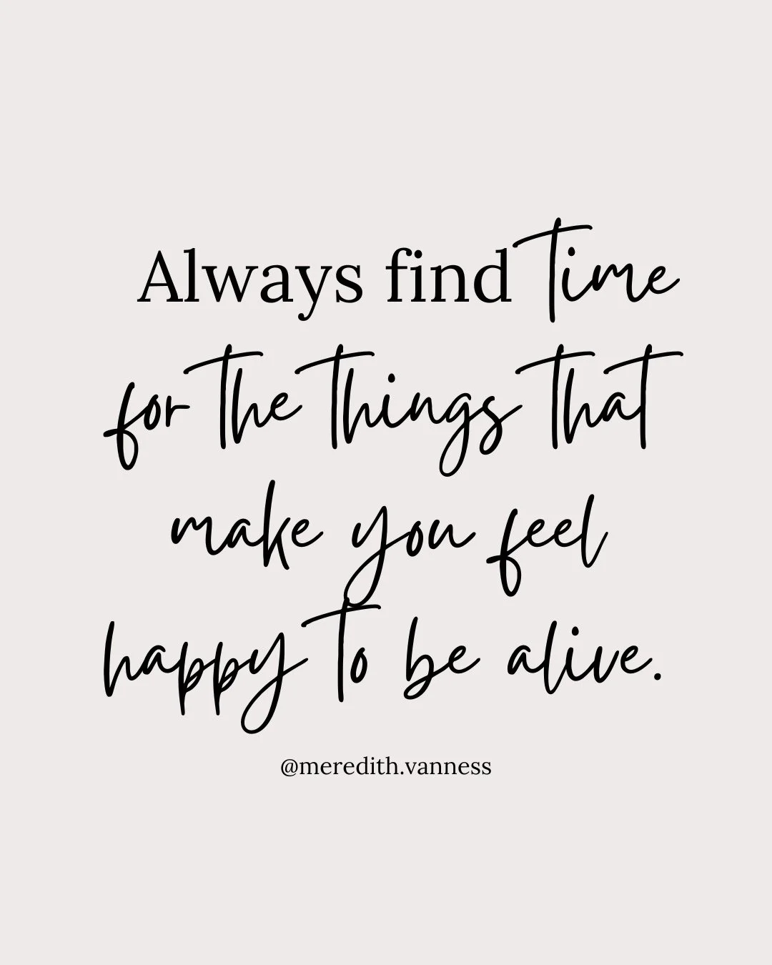 I&rsquo;ve been thinking about what actually makes us feel alive. Not the things that look impressive or get approval, but the small moments that light something up inside of us.⁠
⁠
For me, it&rsquo;s things like going to the beach, spending time wit