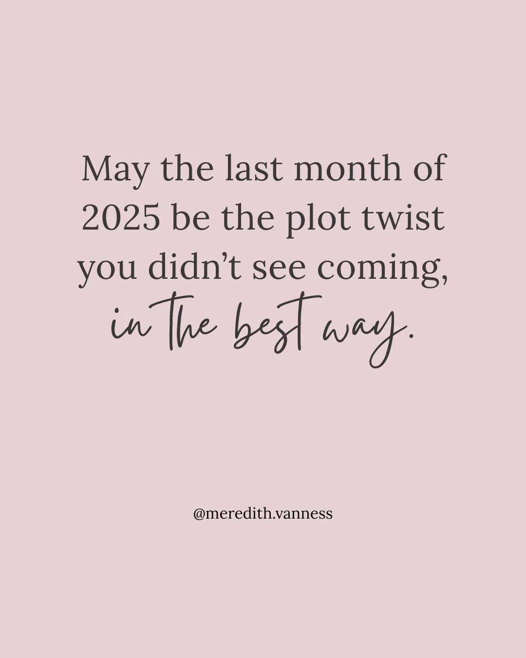 I can&rsquo;t believe we&rsquo;re already in December.⁠
⁠
Part of me wants to rush to the finish line, to get everything done and tie the year up neatly. But the other part of me knows that a lot can still happen in a short amount of time. The small 
