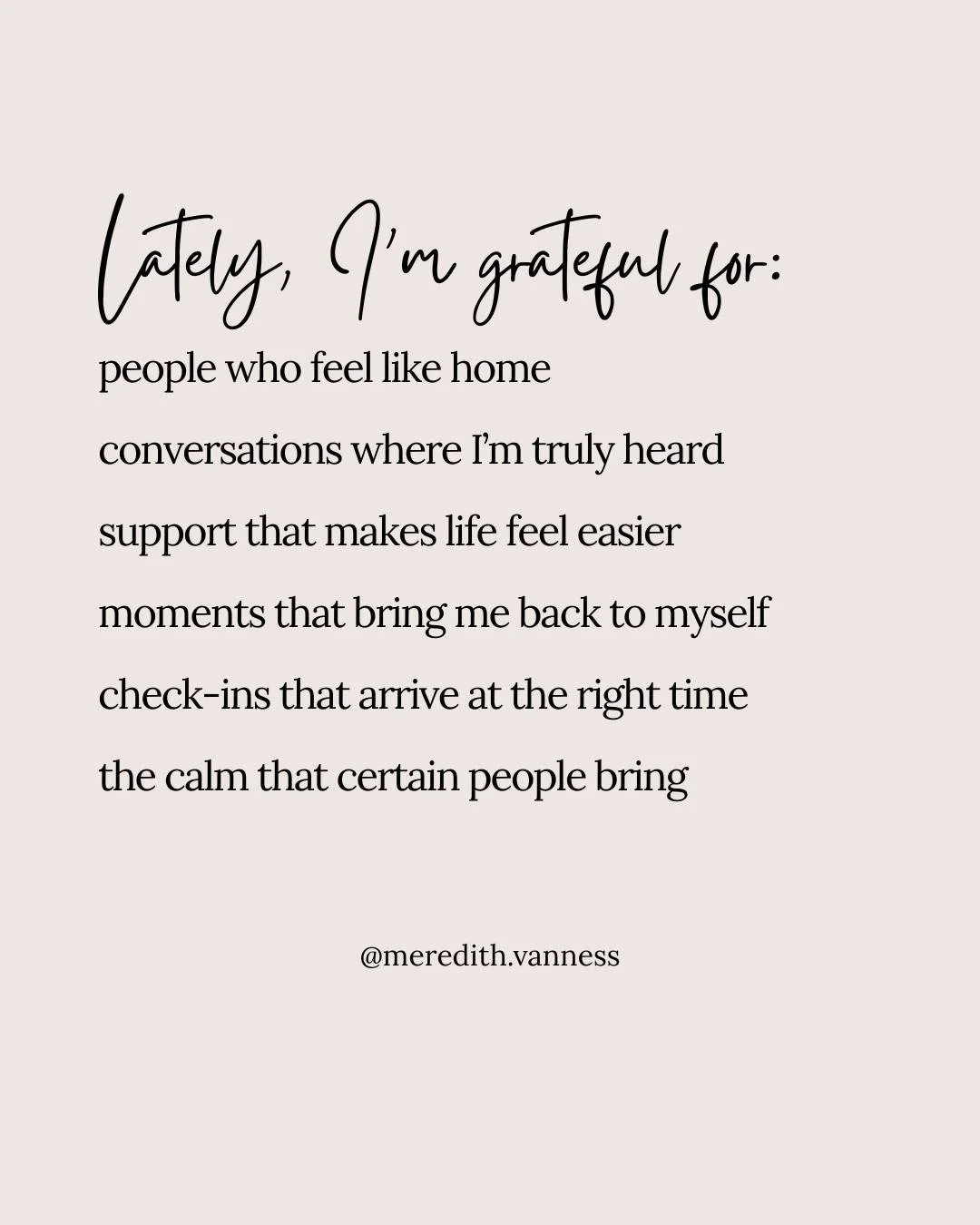 Sometimes we forget how grounding it is to be around people who make us feel safe, understood, and cared for. Noticing those connections can shift an entire day. If someone came to mind while reading this, let them know.

Save this for when you need 