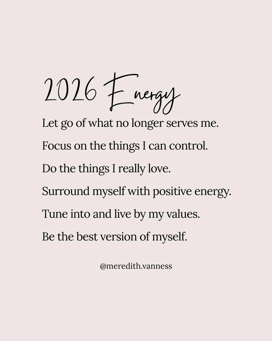 As I think about the new year, I am letting go of what no longer serves me and carrying forward what does. The habits that help me feel calm. The people who bring out the best in me. The routines that make life feel easier instead of heavier.⁠
⁠
Noth