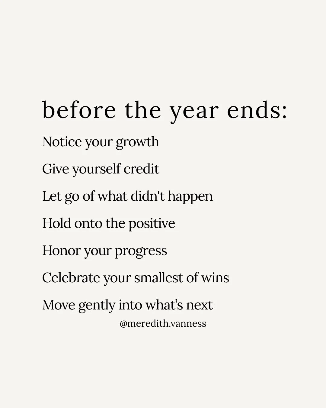 Every year around this time, I feel that familiar mix of reflection and pressure. The urge to wrap everything up neatly, and at the same time the reminder that life does not really work that way.⁠
⁠
So before the year ends, I am trying to slow down a