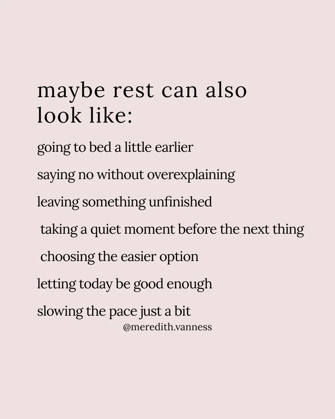Sometimes we think rest has to look a certain way. Lately I&rsquo;ve been reminding myself that it can be simple, small, and woven into regular days. Nothing dramatic. Just enough to help me reset.⁠
⁠
Save this for when you need the reminder, and sha