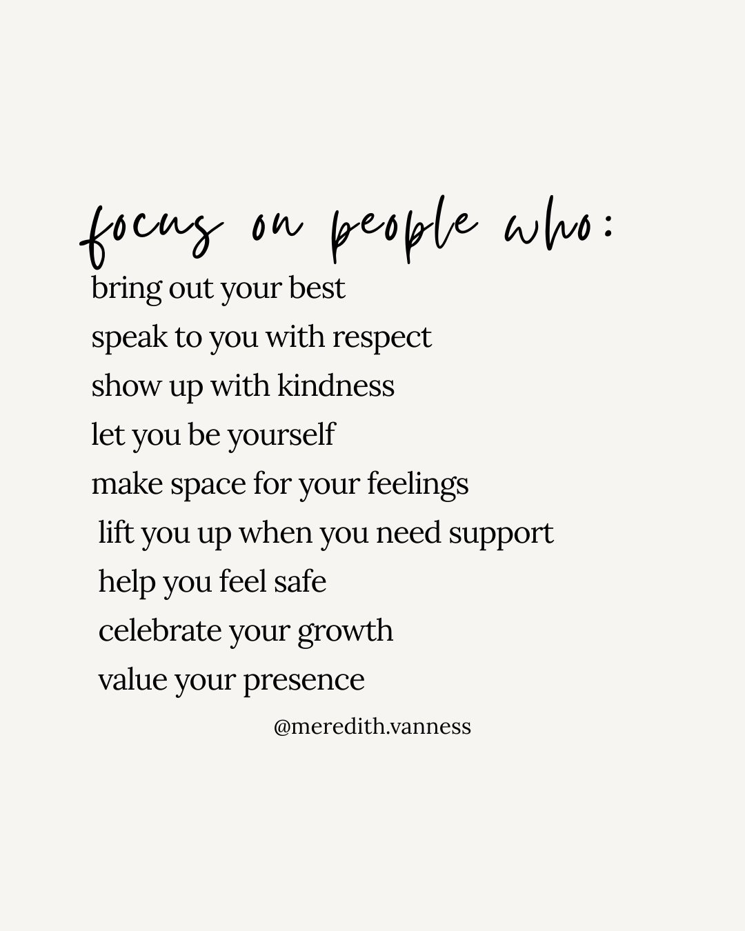 As the new year starts, I am focusing on the people who make life feel steady and real. The ones who check in, who listen without trying to fix anything, who make the hard days softer and the good days even better.⁠
⁠
This year I want more of that. M