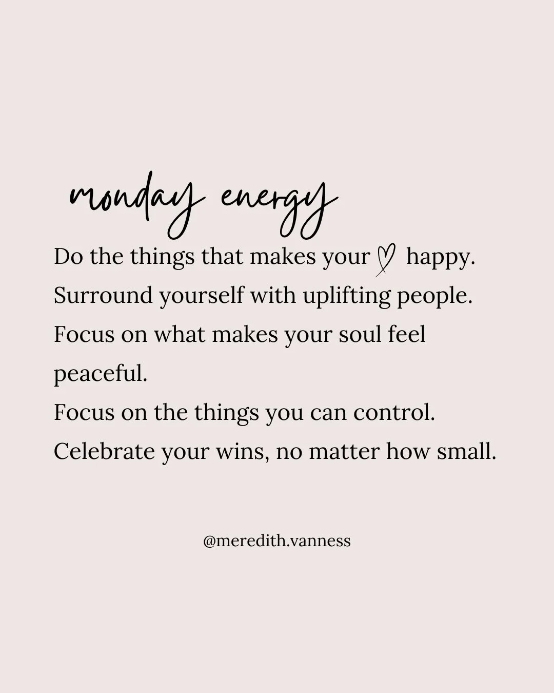 It's the ⁠first Monday in 2026 and I am starting back with my Monday energy posts. Feeling like I need some Monday energy and some Monday reminders. Hoping you can use these too. ⁠
⁠
Which one resonates the most for you? Drop a 🩷 if this hit home. ⁠