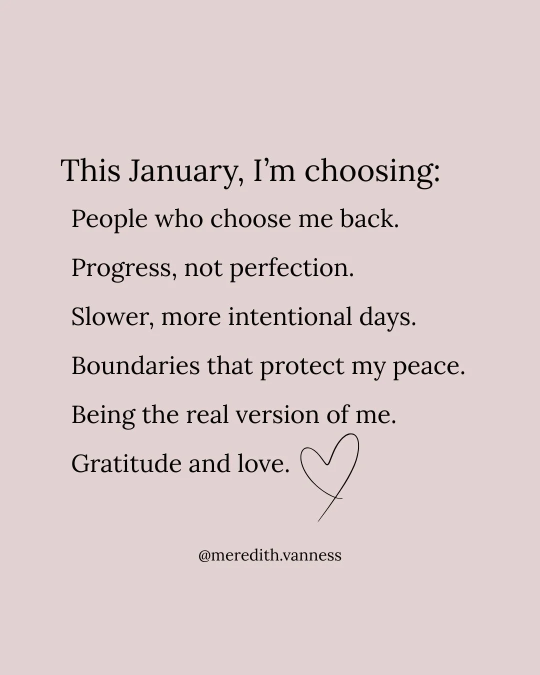 This year, and especially this January, I am being more intentional. Intentional about what I choose. Intentional about how I show up, both here on Instagram and in real life.⁠
⁠
Less rushing. More checking in. More choosing what actually feels align