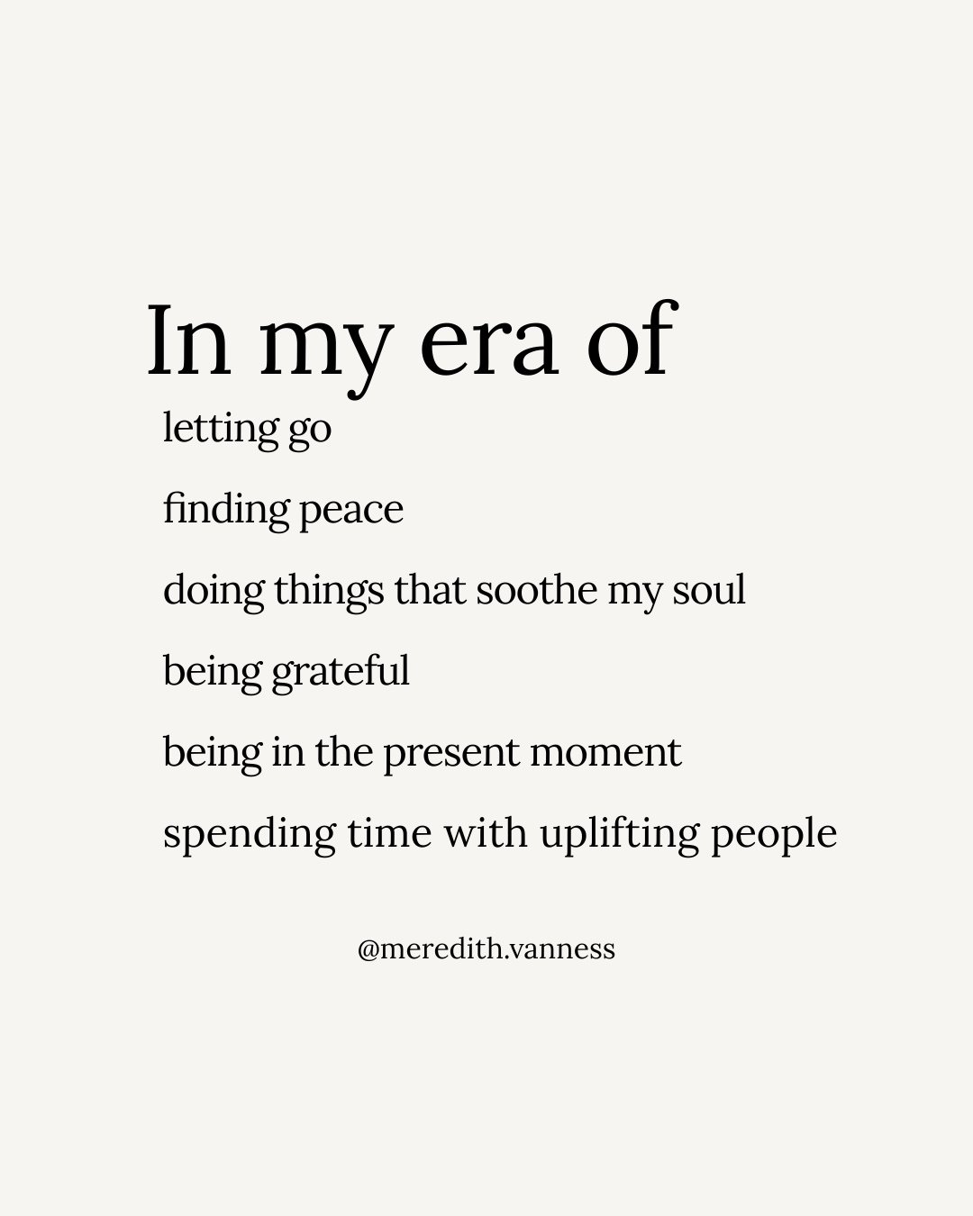 2026 feels like the era of just being me.⁠
⁠
Not trying to explain myself as much. Not forcing things that do not feel right. Not overthinking every step.⁠
⁠
Just showing up as I am. Learning as I go. Letting things be a work in progress. Choosing wh
