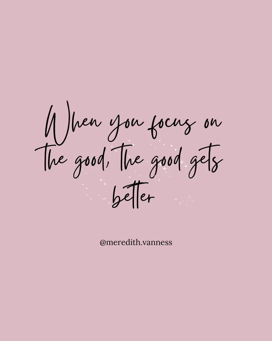 Remember, where you direct your focus matters. Not in a toxic positivity kind of way. But, in a way of choosing our thoughts, our words, and our actions. ⁠
⁠
Positive psychology tells us that this shift in focus isn't just a mindset change; it's a li